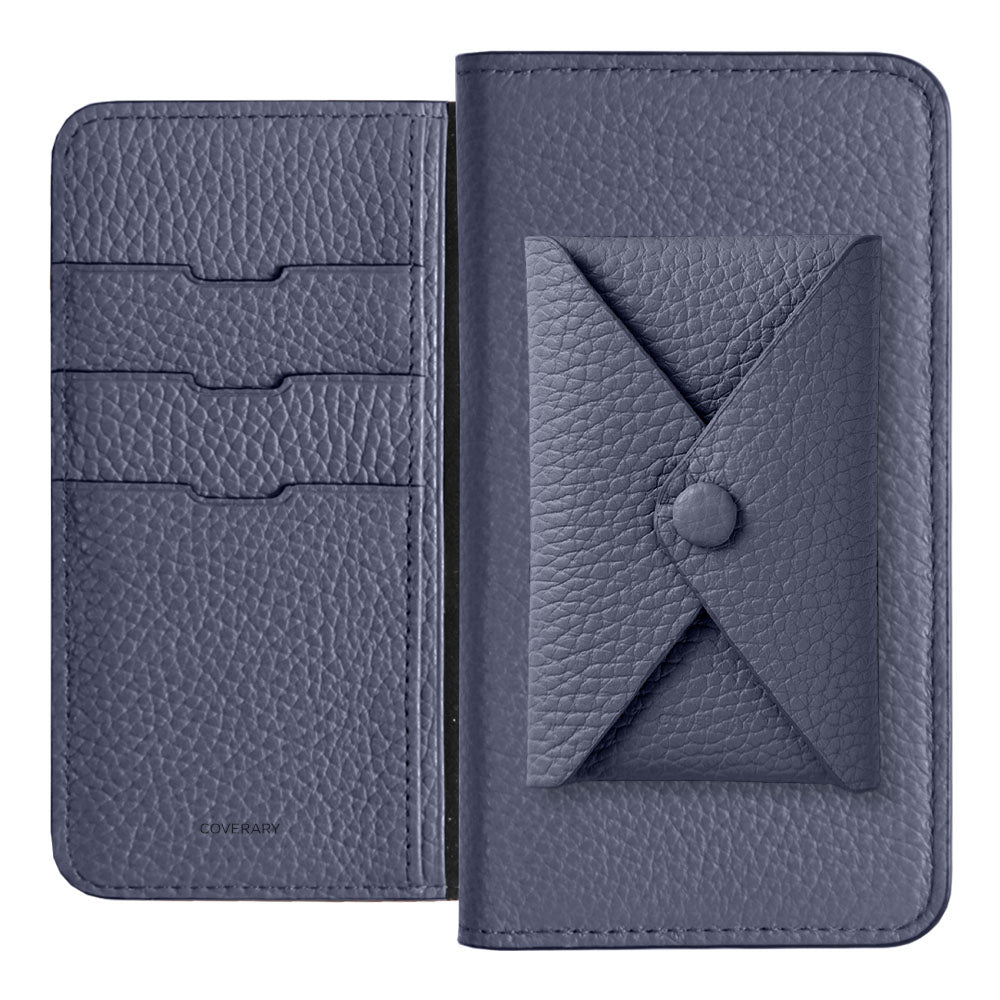 Genuine leather 32 colors Italian shrink leather with pocket and flap notebook-style case for Xperia series