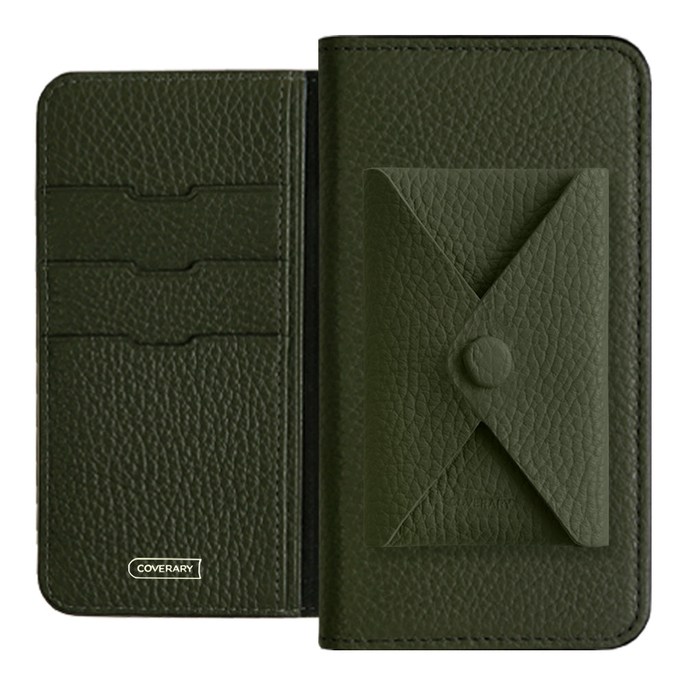 本革 32色 イタリアンシュリンクレザー 蓋ありポケット付き 手帳型ケース iPhoneシリーズ