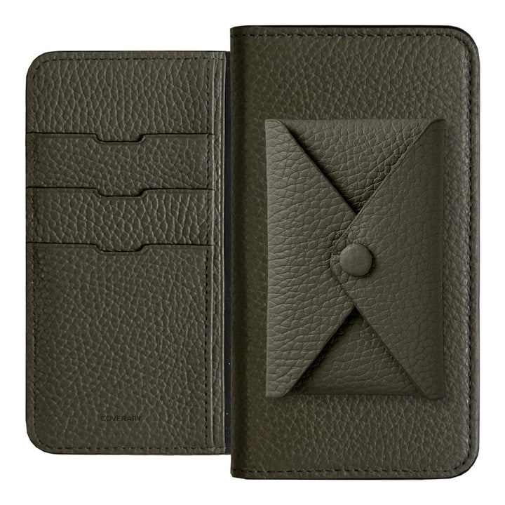 Cuir véritable 32 couleurs cuir italien grainé Étui à rabat avec poche Étui portefeuille pour la série AQUOS