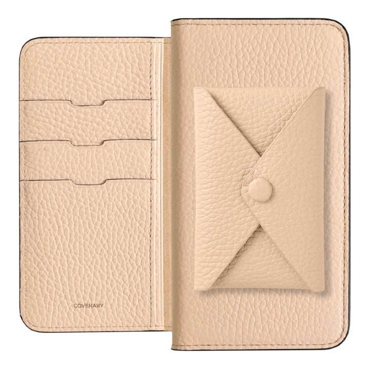 Genuine leather 32 colors Italian shrink leather with pocket and flap notebook-style case for iPhone series