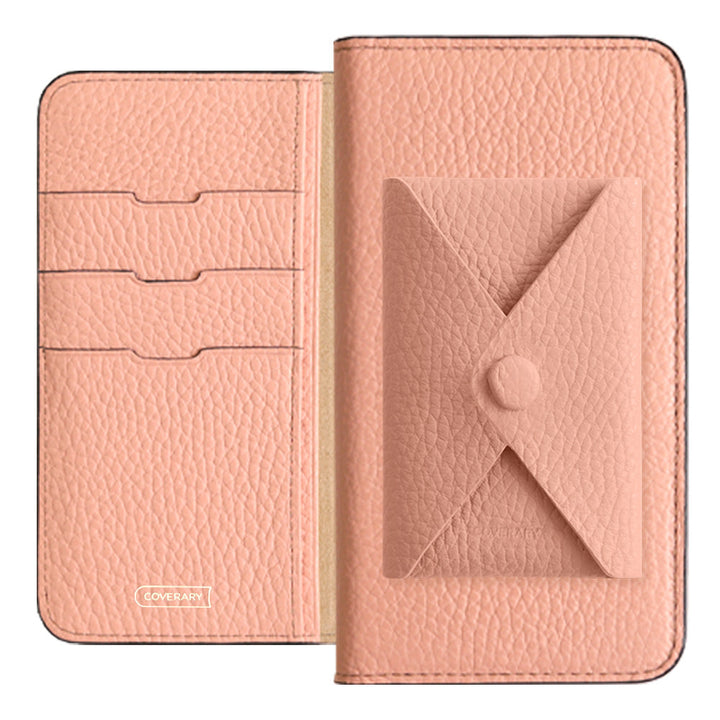 本革 32色 イタリアンシュリンクレザー 蓋ありポケット付き 手帳型ケース iPhoneシリーズ