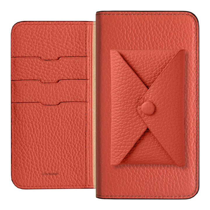 Genuine leather 32 colors Italian shrink leather with pocket and flap notebook-style case for Google Pixel series