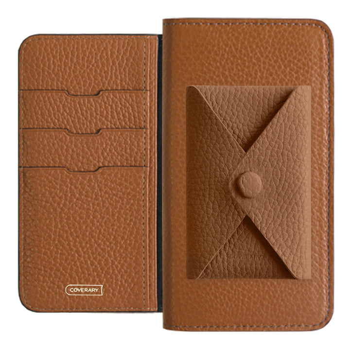 本革 32色 イタリアンシュリンクレザー 蓋ありポケット付き 手帳型ケース Google Pixelシリーズ