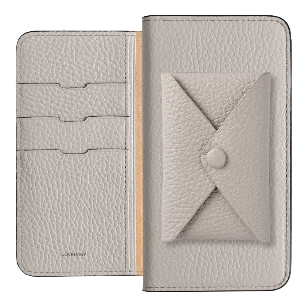 Genuine leather 32 colors Italian shrink leather with pocket and flap notebook-style case for iPhone series