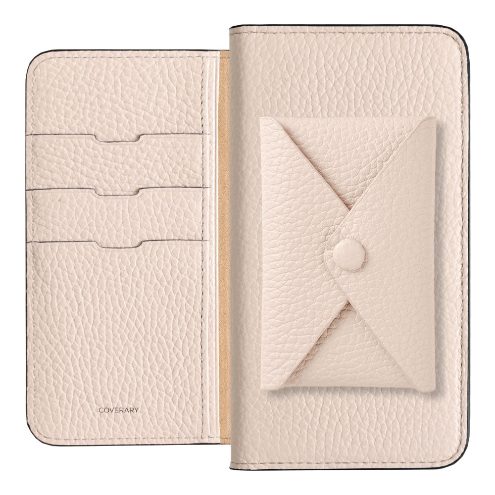 Genuine leather 32 colors Italian shrink leather with pocket and flap notebook-style case for Xperia series