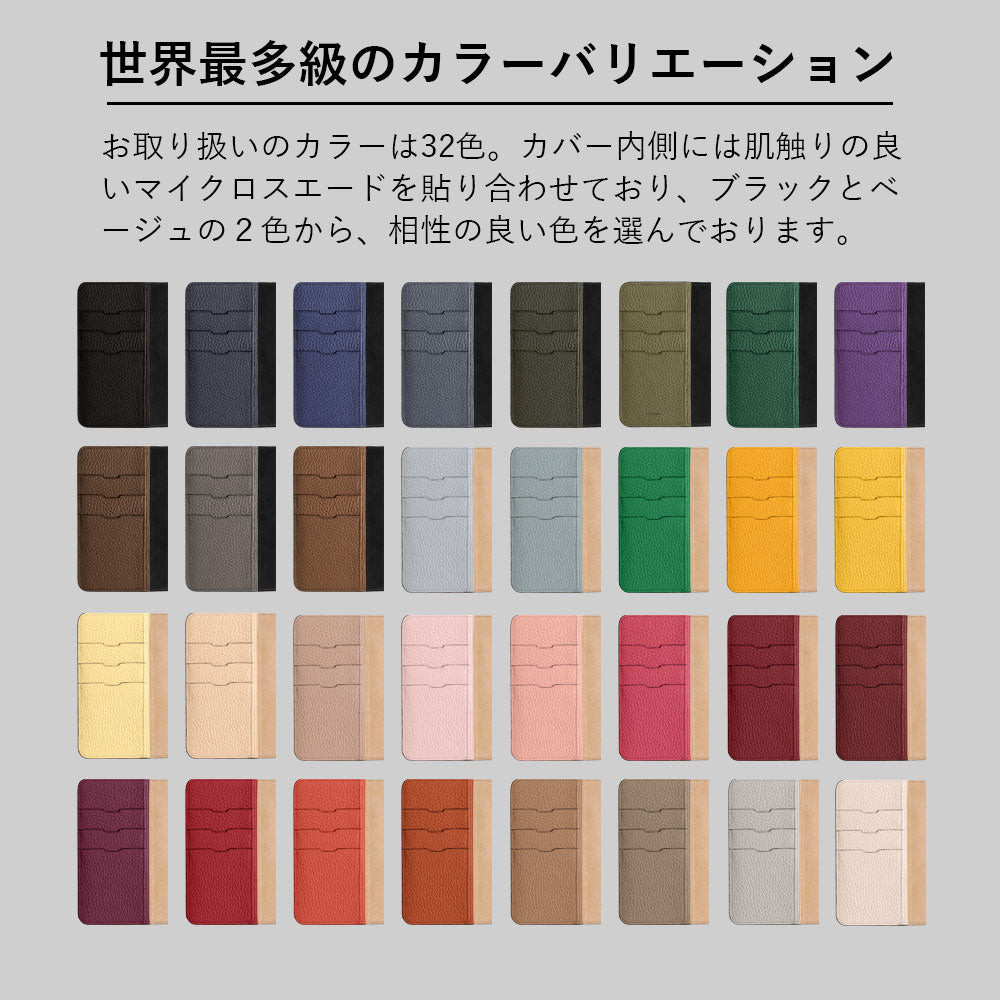 Genuine leather 32 colors Italian shrink leather with pocket and flap notebook-style case for Xperia series