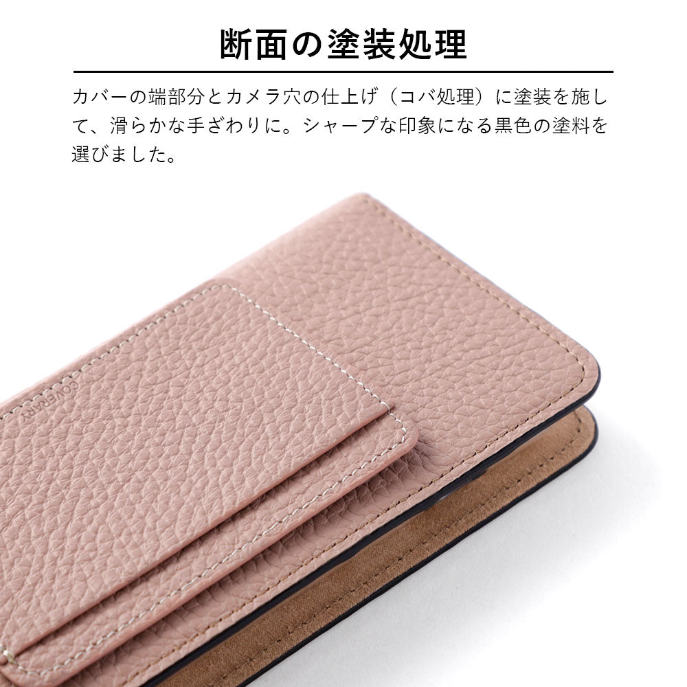 Genuine leather 32 colors Italian shrink leather card storage with pocket notebook-style case Xperia series