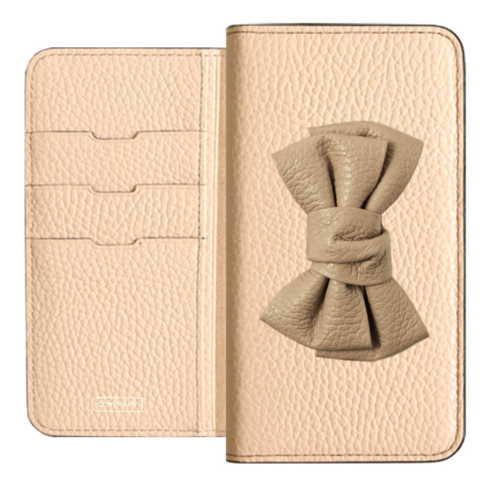 Cuir véritable 32 couleurs cuir italien grainé double nœud décor étui portefeuille série Google Pixel