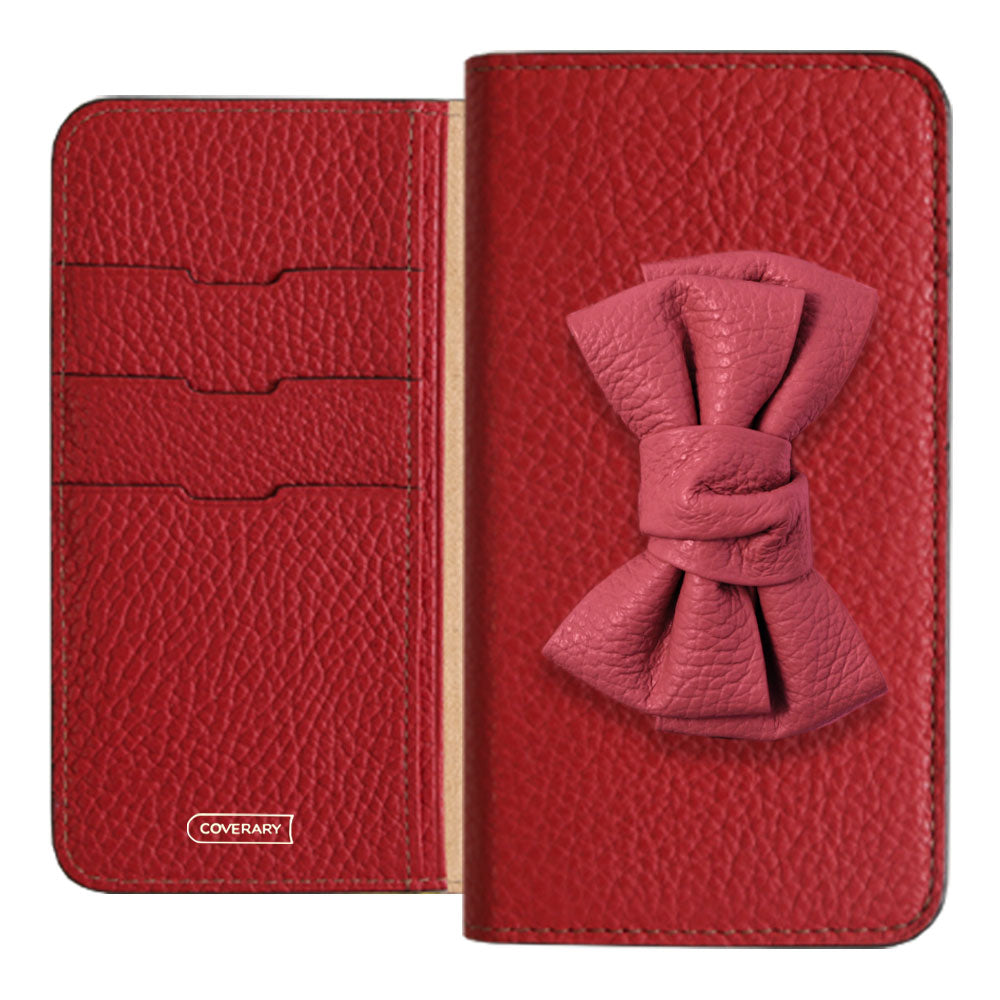 Cuir véritable 32 couleurs cuir italien grainé double nœud décor étui portefeuille série Google Pixel