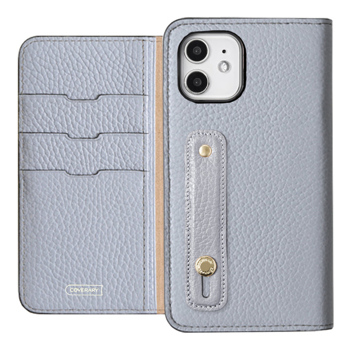 Genuine leather 32 colors Italian shrink leather with finger belt notebook-style case for Google Pixel series