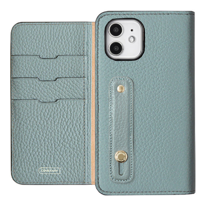 Genuine leather 32 colors Italian shrink leather with finger belt notebook-style case for Google Pixel series