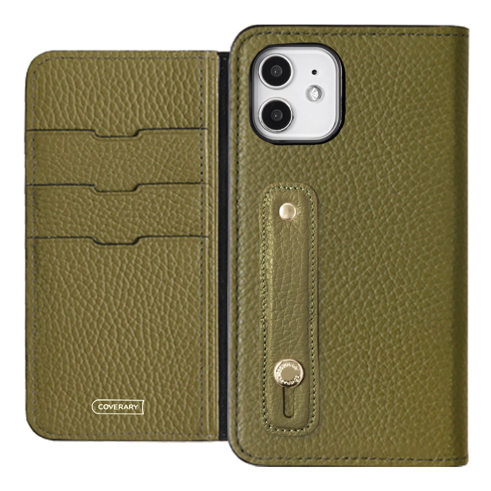 Genuine leather 32 colors Italian shrink leather with finger belt notebook-style case for Google Pixel series