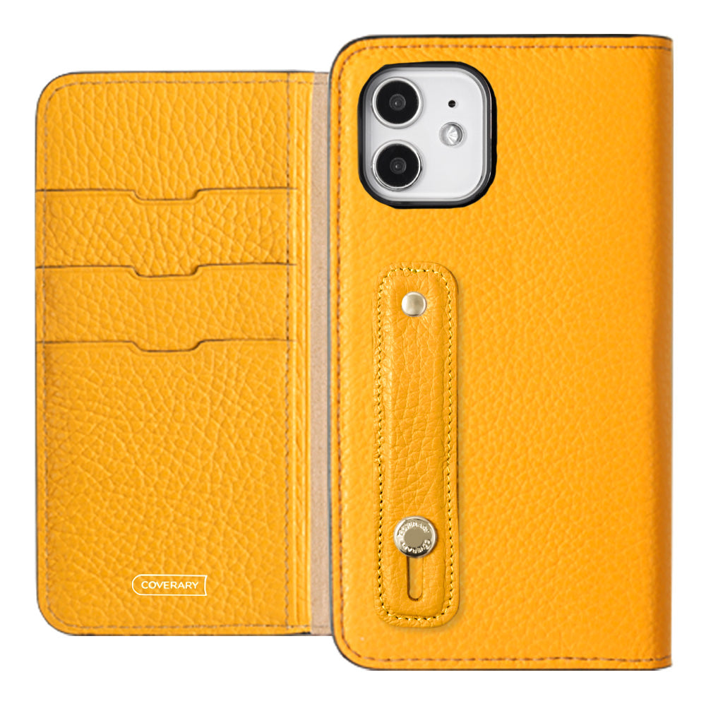 Genuine leather 32 colors Italian shrink leather with finger belt notebook-style case for Google Pixel series