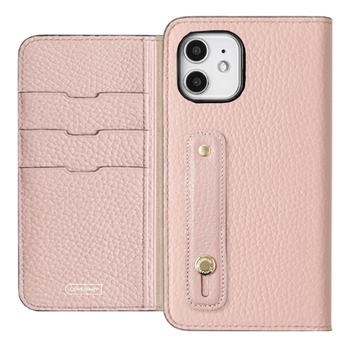 Genuine leather 32 colors Italian shrink leather with finger belt notebook-style case for Google Pixel series