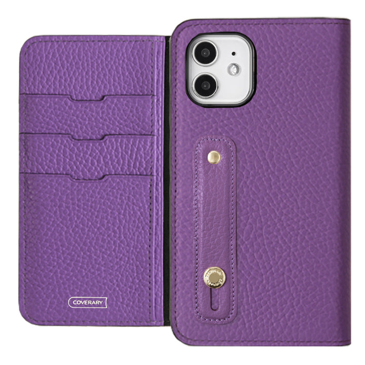 Genuine leather 32 colors Italian shrink leather with finger belt notebook-style case for Google Pixel series