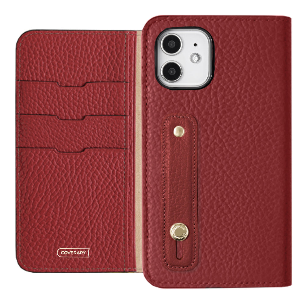 Genuine leather 32 colors Italian shrink leather with finger belt notebook-style case for Google Pixel series