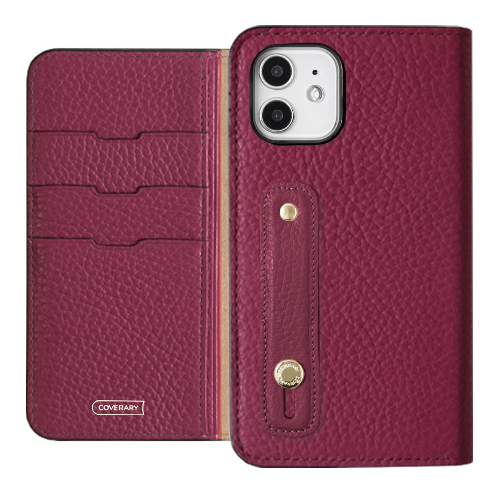 Genuine leather 32 colors Italian shrink leather with finger belt notebook-style case for Google Pixel series