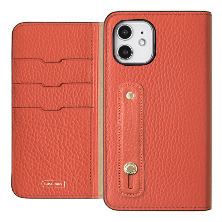 Genuine leather 32 colors Italian shrink leather with finger belt notebook-style case for Google Pixel series