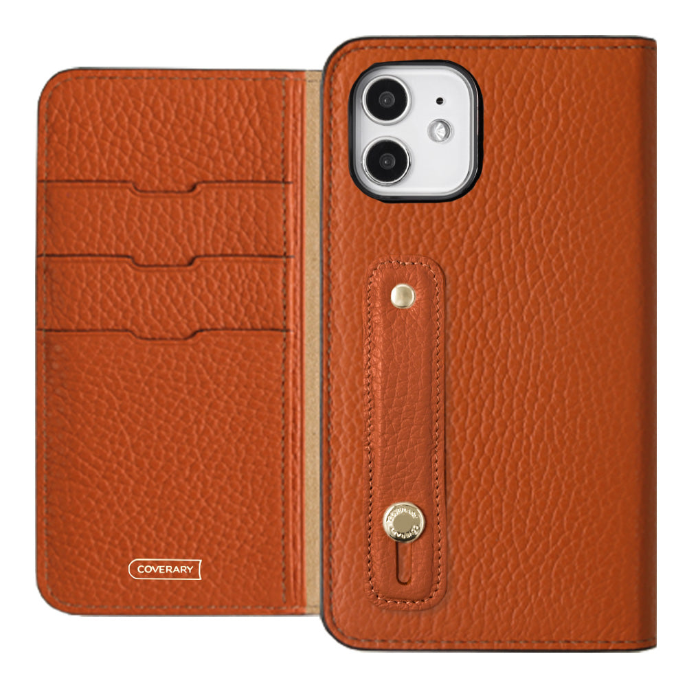 Genuine leather 32 colors Italian shrink leather with finger belt notebook-style case for Google Pixel series