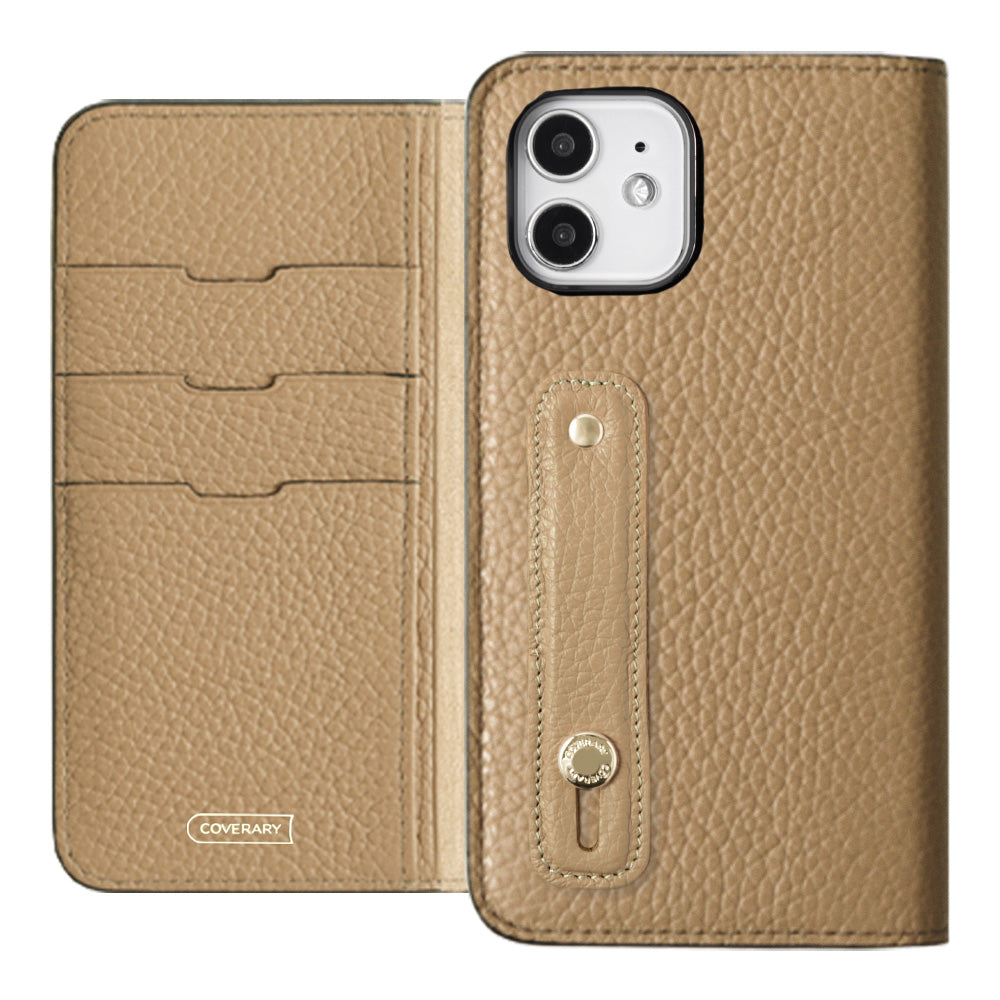 Genuine leather 32 colors Italian shrink leather with finger belt notebook-style case for Google Pixel series