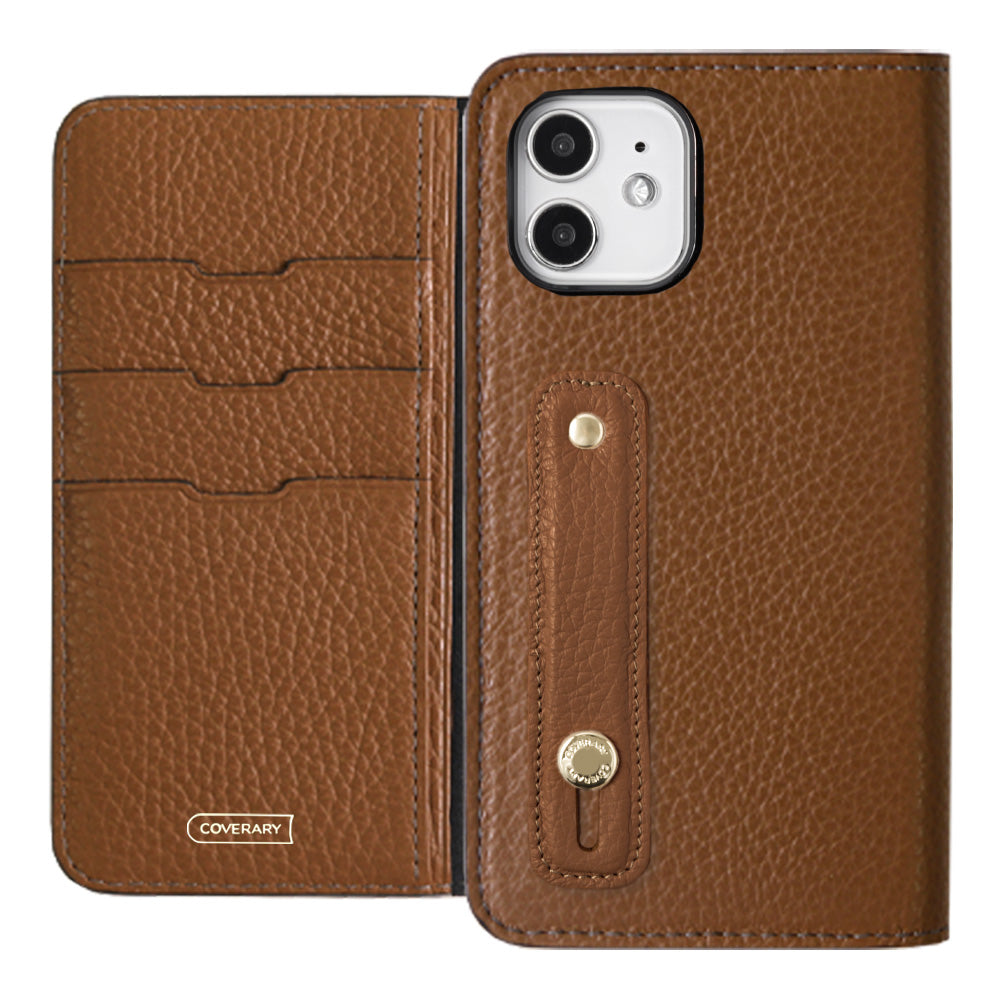 Genuine leather 32 colors Italian shrink leather with finger belt notebook-style case for Google Pixel series