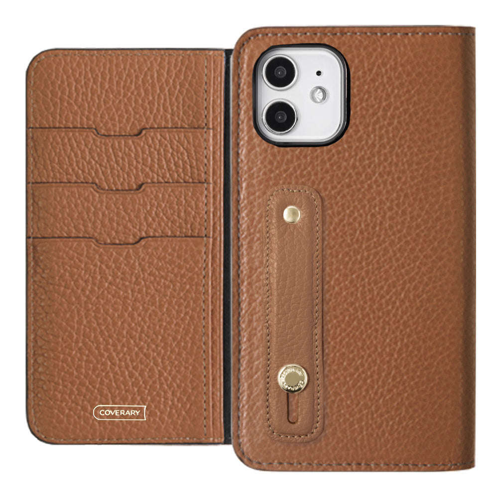 Genuine leather 32 colors Italian shrink leather with finger belt notebook-style case for Google Pixel series