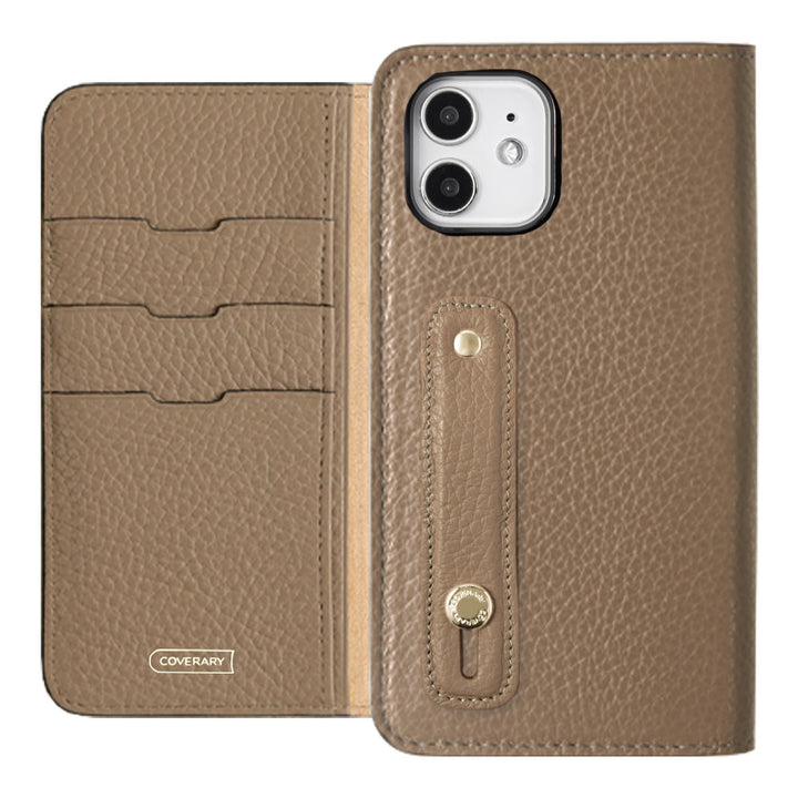 Genuine leather 32 colors Italian shrink leather with finger belt notebook-style case for Google Pixel series