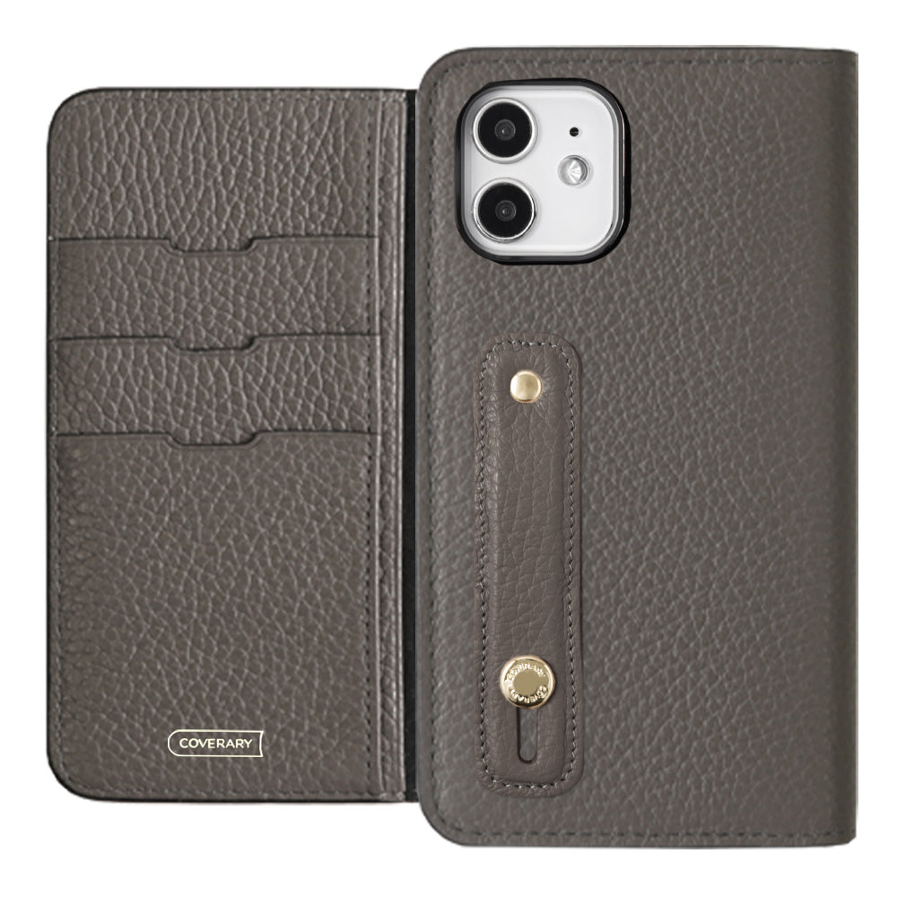 Genuine leather 32 colors Italian shrink leather with finger belt notebook-style case for Google Pixel series