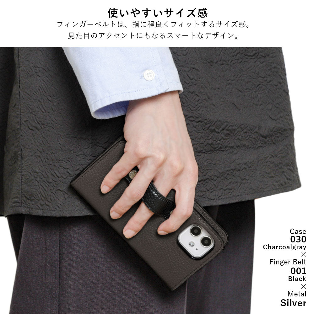 Genuine leather 32 colors Italian shrink leather with finger belt notebook-style case for Google Pixel series