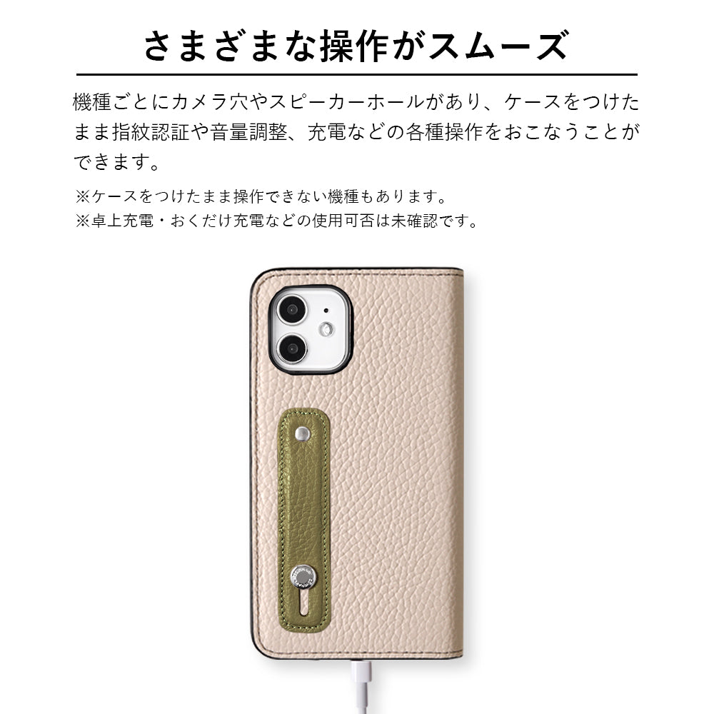 Genuine leather 32 colors Italian shrink leather with finger belt notebook-style case for Google Pixel series