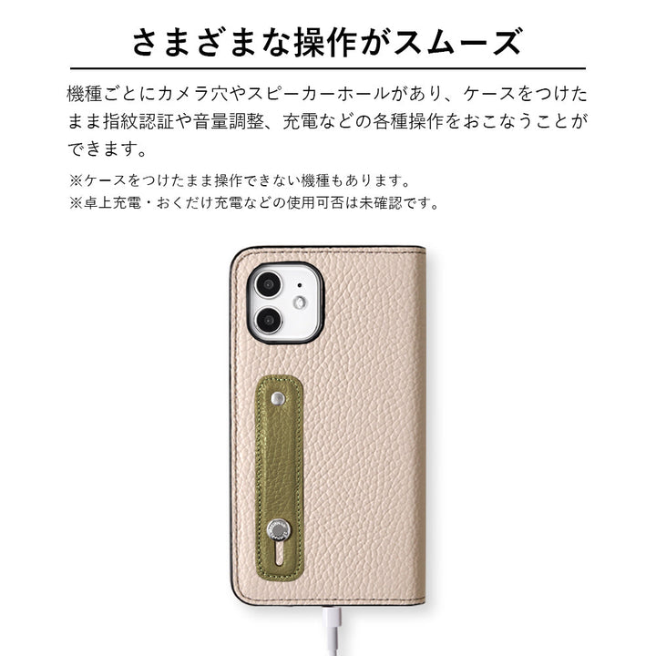 Genuine leather 32 colors Italian shrink leather with finger belt notebook-style case for Google Pixel series