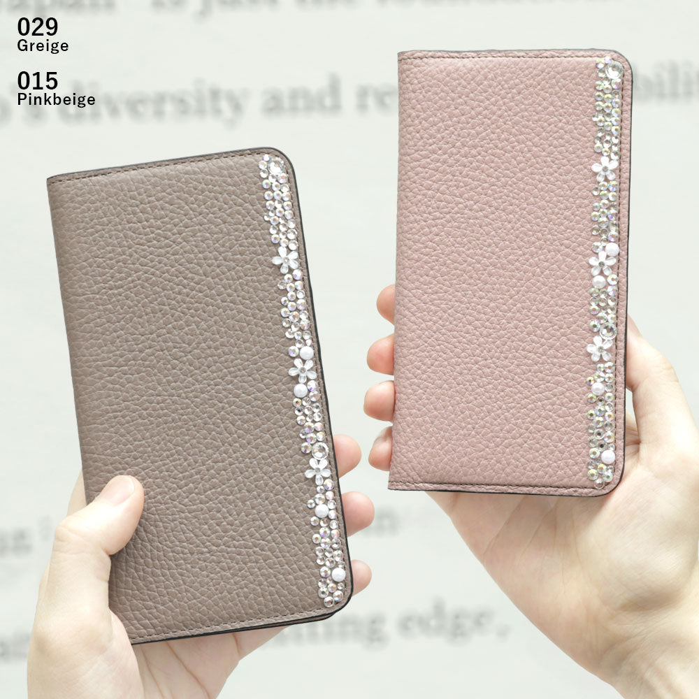 Cuir véritable 32 couleurs cuir italien grainé décoration florale étui portefeuille Google Pixel série