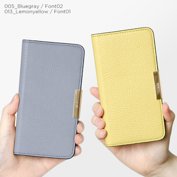 Cuir véritable 32 couleurs cuir italien grainé gravure laser cadre doré décoration étui portefeuille