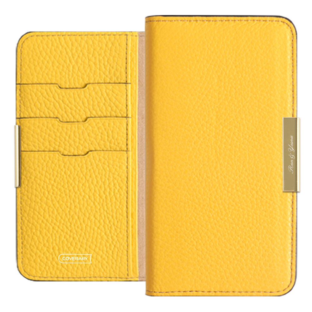 Cuir véritable 32 couleurs cuir italien grainé gravure laser cadre doré décoration étui portefeuille