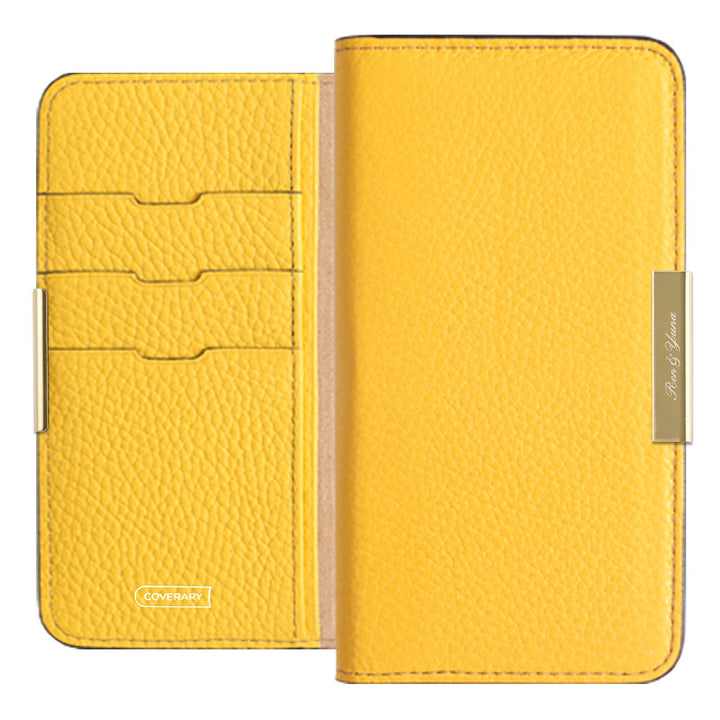 Cuir véritable 32 couleurs cuir italien grainé gravure laser cadre doré décoration étui portefeuille