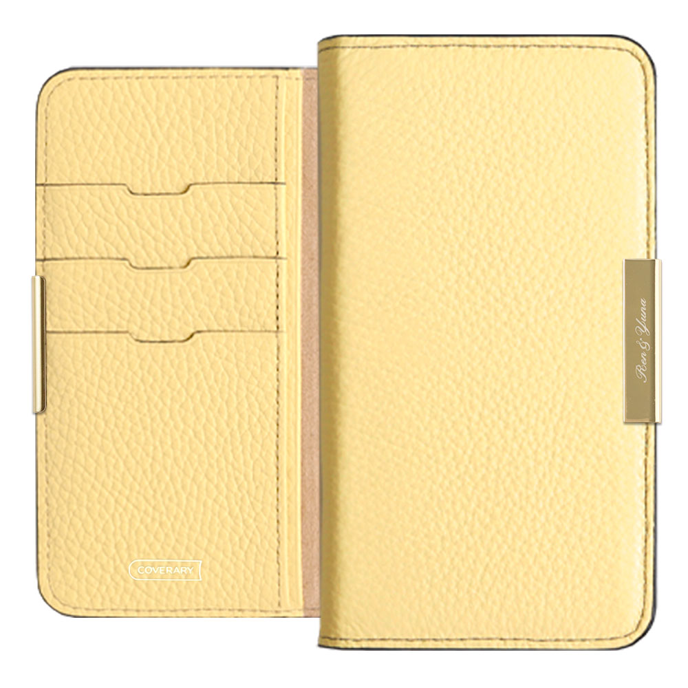 Cuir véritable 32 couleurs cuir italien grainé gravure laser cadre doré décoration étui portefeuille