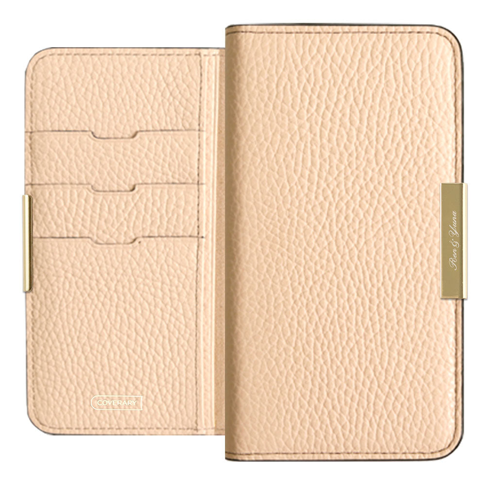 Cuir véritable 32 couleurs cuir italien grainé gravure laser cadre doré décoration étui portefeuille