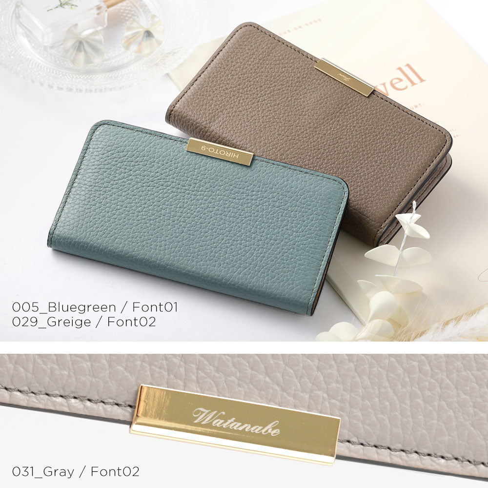 Cuir véritable 32 couleurs cuir italien grainé gravure laser cadre doré décoration étui portefeuille