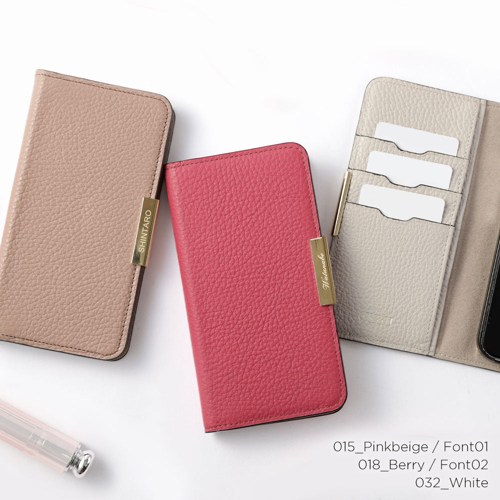 Cuir véritable 32 couleurs cuir italien grainé gravure laser cadre doré décoration étui portefeuille