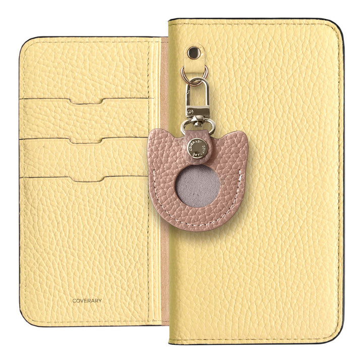 Genuine Leather 32 Colors Italian Shrink Leather Recommended Face Charm Can Badge Included Notebook-Style Case for Xperia Series