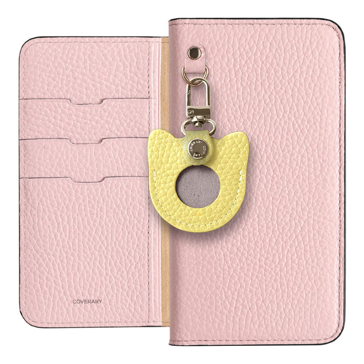 Genuine Leather 32 Colors Italian Shrink Leather Recommended Face Charm Can Badge Included Notebook-Style Case for Xperia Series