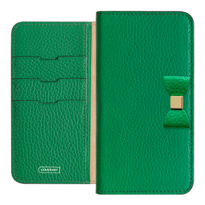 Cuir véritable 32 couleurs cuir italien grainé Choix de décoration ruban Étui portefeuille Série Google Pixel