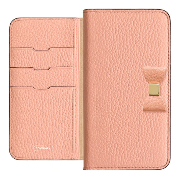 Cuir véritable 32 couleurs cuir italien grainé Choix de décoration ruban Étui portefeuille Série Google Pixel