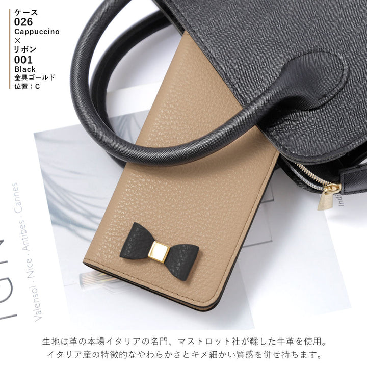 Cuir véritable 32 couleurs cuir italien grainé Choix de décoration ruban Étui portefeuille Série Google Pixel