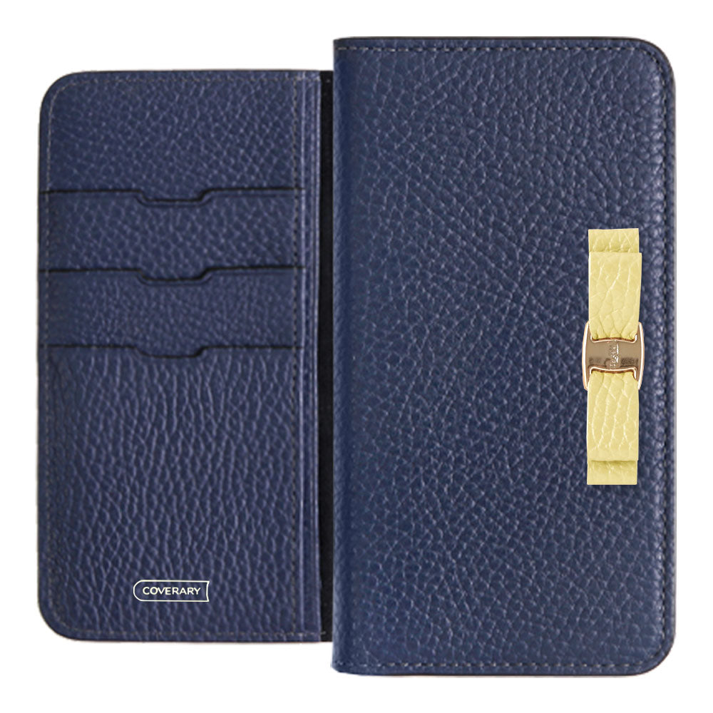 Genuine leather 32 colors Italian shrink leather simple ribbon decoration notebook-style case Google Pixel series