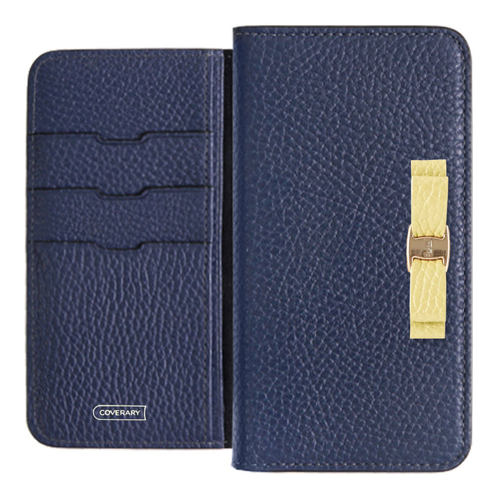 Genuine leather 32 colors Italian shrink leather simple ribbon decoration notebook-style case Google Pixel series