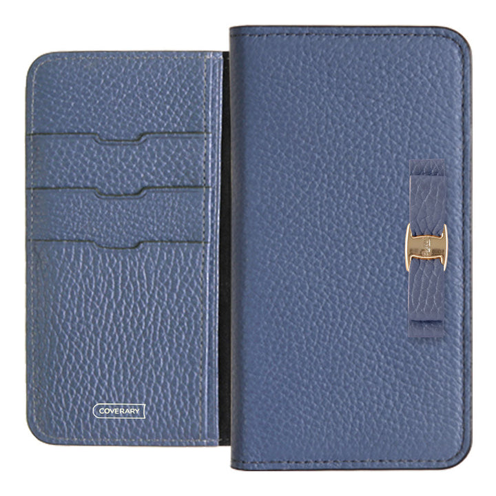 Genuine leather 32 colors Italian shrink leather simple ribbon decoration notebook-style case Google Pixel series