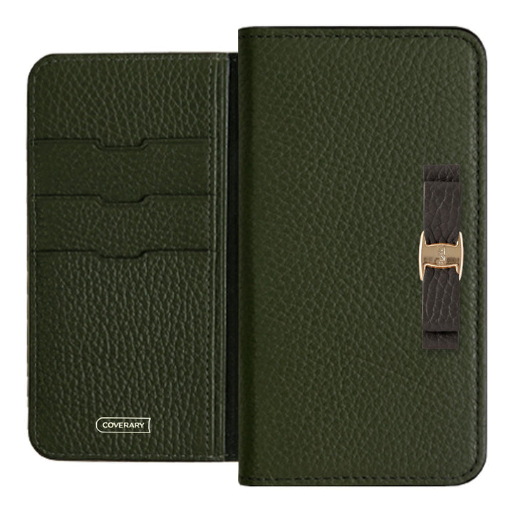 Genuine leather 32 colors Italian shrink leather simple ribbon decoration notebook-style case Google Pixel series