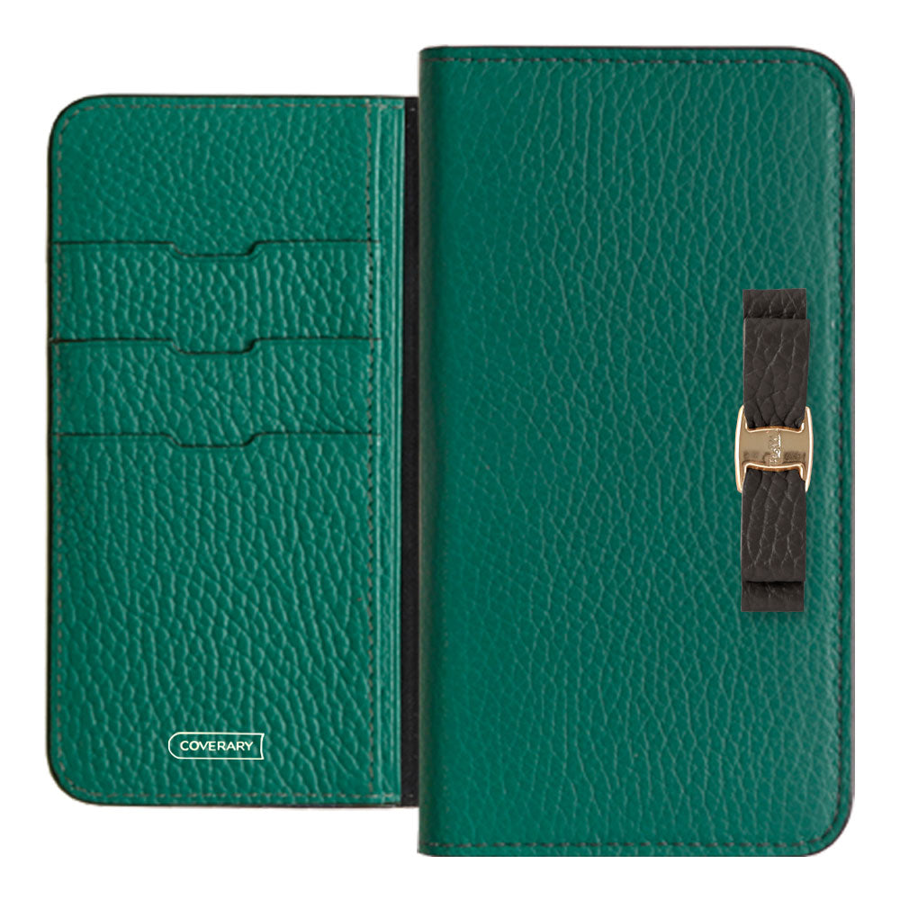 Genuine leather 32 colors Italian shrink leather simple ribbon decoration notebook-style case Google Pixel series