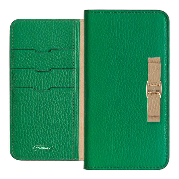 Genuine leather 32 colors Italian shrink leather simple ribbon decoration notebook-style case Google Pixel series